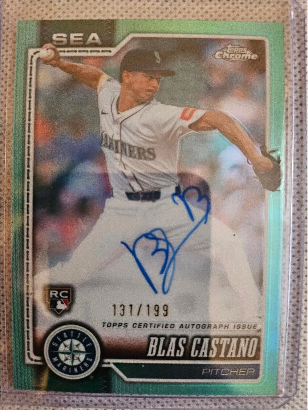 Blas Castano #RA-BCA - 2026 Topps Chrome Rookie Autograph - Seattle Mariners